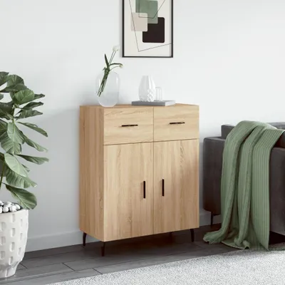 Zdjęcie produktu dla vidaXL Kredens dąb sonoma 69,5x34x90 cm Materiał drewnopochodny