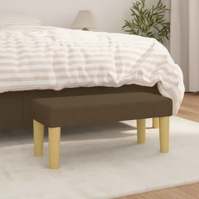 Produktbild von The Living Store Sitzbank Dunkelbraun 70x30x30 cm Stoff