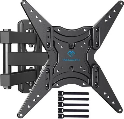 Productafbeelding van TV-wandbeugel, draaibaar, kantelbaar en uitschuifbaar. Geschikt voor platte en gebogen televisies van 23-55 inch, tot 40 kg, met een maximale VESA-maat van 400x400 mm