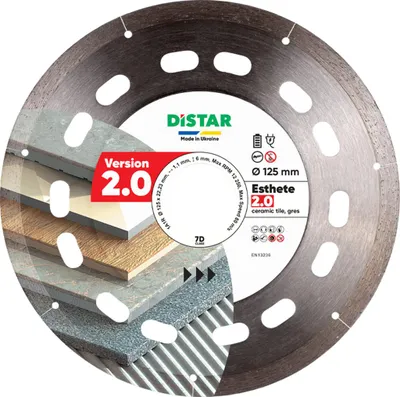 Produktbild von Distar Diamant-Trennscheibe Keramik, Porzellan 125mm 1A1R Esthete 2.0
