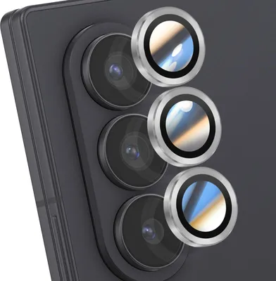 Zdjęcie produktu dla Enkay, Osłona obiektywu aparatu Galaxy Z Fold 7 z potrójnym obiektywem, srebrna