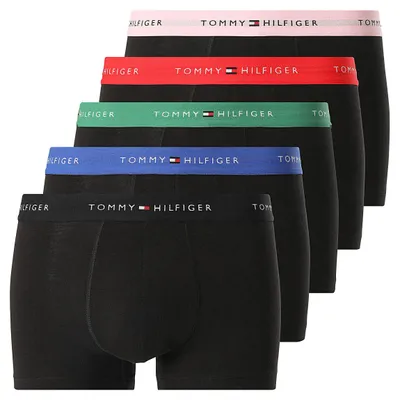 Immagine prodotto di Tommy Hilfiger, confezione da 5 boxer aderenti "Icon", colore nero - Taglia L