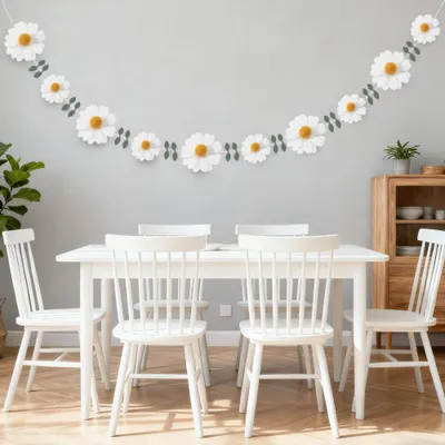 Filz-Girlande mit Gänseblümchen, 200 cm, Blumenbanner