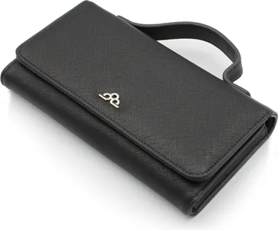 Produktbild von Glamexx24 Clutch Geldbörse Damen Portemonnaie Brieftasche Leo Muster Geldbeutel-Farbe: Schwarz