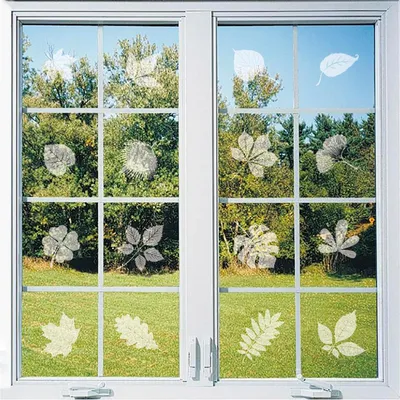 Produktbild von Fensteraufkleber Frühling 26 Stück wiederverwendbar PVC statisch haftend für Kinderzimmer Küche Bad