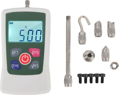 Obrázok produktu pre Plyisty Digitálny silomer 100N Clear Back Racklit Automatic Ponúka prenosné pulzačné testy pre testovanie materiálov ABS