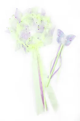 Immagine prodotto di Set di fatine Little Adventures: bacchetta magica e cerchietto per bambini Tinkerbell