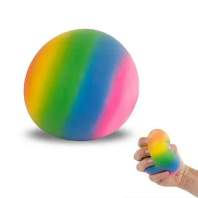 Produktbild von Fidget Rainbow Squeezeball: Bunter Stretch Ball in Regenbogenfarben