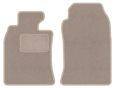 Produktbild von Velours-Fußmatten Vorne für Mini Cooper R52 2004-2008 (Cabrio) – 2-tlg, Beige, passgenau – Wielganizator LUX