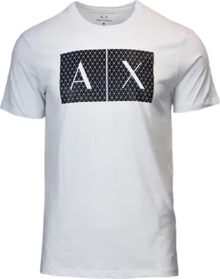 Obrázok produktu pre Armani Exchange Biele slim fit tričko s logom - L