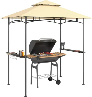 Zdjęcie produktu dla Pawilon grillowy - Pergola do grillowania - Namiot do grillowania - Pawilon ogrodowy - Altana grillowa - Dach dwuwarstwowy