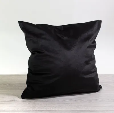 Produktbild von Kissen Deko von Lysel - schwarz Samtia 40x40 Polyester kissenbezug Dekokissen