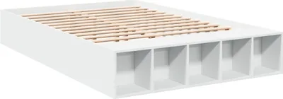 Obrázek produktu pro vidaXL Postel White 135x190 cm Dřevěný materiál