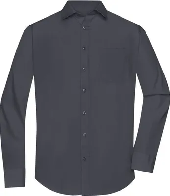 Produktbild von Klassisches Shirt aus pflegeleichtem Mischgewebe carbon, Gr. XL