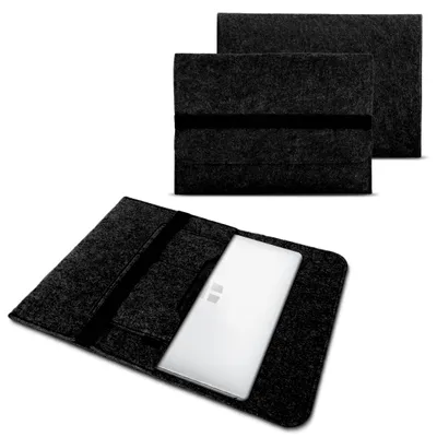 Produktbild von Sleeve Hülle für 13 - 13.3 - 14 Zoll Tasche Filz Schutzhülle Notebook Case CoverFarben:Dunkel Grau