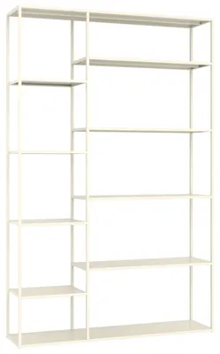 Image de Bibliothèque en métal 189cm blanche ELISABETH