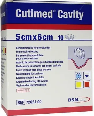 Produktbild von CUTIMED Cavity Schaumverb.5x6 cm nicht haftend