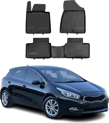 Image de OMAC Tapis de sol pour Kia Ceed 2012-2018 sur mesure en caoutchouc Noir