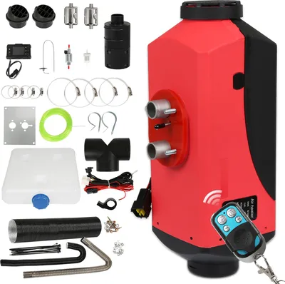Image de Bettizia Chauffage autonome diesel 8KW Chauffage diesel 12V/24V DC Chauffage autonome diesel avec télécommande & écran LCD Réchauffeur d'air diesel pour voiture Camping-car