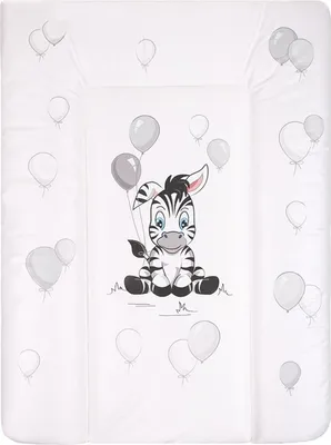 Produktbild von Wickelauflage New Baby Zebra weiß 70x50