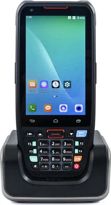 Obrázok produktu pre Ručný POS terminál Android 10.0 PDA 1D/2D/QR snímač čiarových kódov s nabíjacou základňou Podpora 2/3/4G WiFi BT komunikácia so 4,0-palcovým dotykovým displejom pre supermarkety reštaurácie sklady maloobchodné zásoby logistika