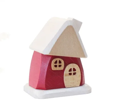 Productafbeelding van Rookhuisje, rood, ongeveer 15 cm