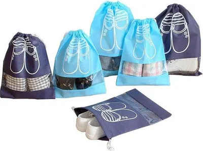 Produktbild von Famanu Schuhbeutel 10 Stück - 2 Größen, 5 Farben