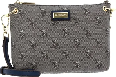 Immagine prodotto di U.S. POLO ASSN. borsa a tracolla Hampton Flat Crossbody Bag Brown / Navy verde
