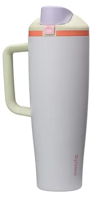 Immagine prodotto di Borraccia termica in acciaio inossidabile Owala FreeSip, capacità 1185 ml, modello "Beach House"