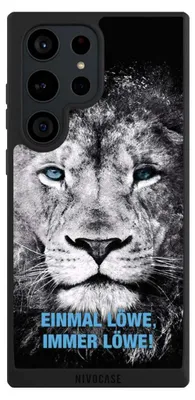 Produktbild von NIVOCASE Handyhülle für Samsung Galaxy S23 Ultra Hülle NIVOpure Case Schwarz Löwe Offizielles Lizenzprodukt TSV 1860 München