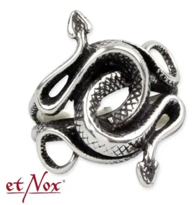 Produktbild von Ring Schlangen: Gothic Ring aus Edelstahl 62 (19.7 mm Ø)