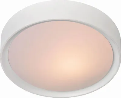 Produktbild von Deckenleuchte E27 Ø 33 cm Weiß 2-flammig rund Modern Deckenlampe