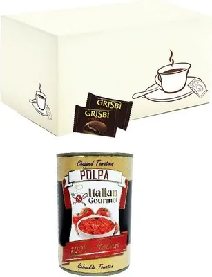 Produktbild von Grisbi' MINI al cioccolato Schokolade Packung 1kg + Italian Gourmet Polpa 400g
