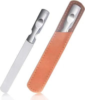 Produktbild von Hochwertige Nagelfeile aus Edelstahl mit Metallpolierfeile & Lederetui