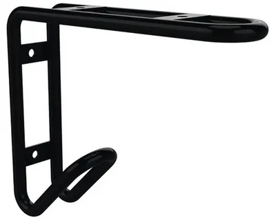 Obrázok produktu pre Konzola s háčikmi 158x128x38mm, čierna, 2 ks, RusticLine
