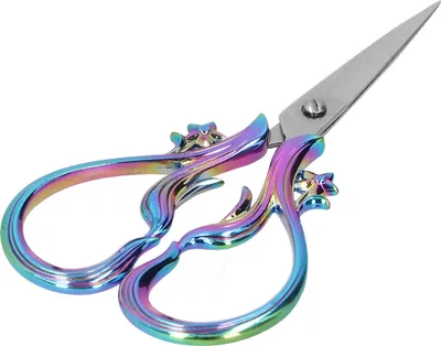 Image de Ciseaux rétro en acier inoxydable Artisanat Broderie DIY Aiguille Art Travail Couture SuppliesMulticolor