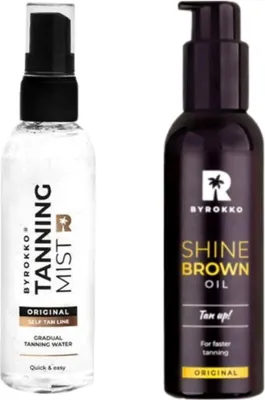 Produktbild von Byrokko Shine Brown Oil + Selbstbräunungsnebel