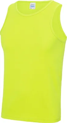 Obrázek produktu pro Just Cool JC007 | Cool Tílko Sportovní tričko - WRAP cert. Výroba - Barva: Electric Yellow - Velikost: XXL
