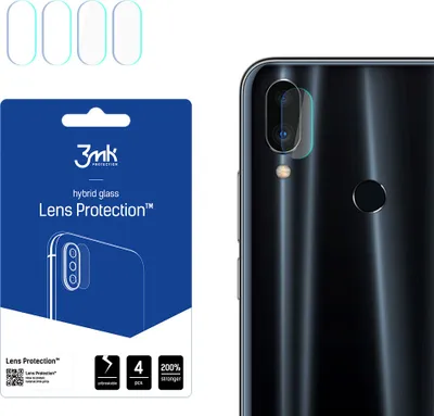 Produktbild von 3mk Hybridglas Lens Protection für Meizu Note 9 Kamera Objektiv Kameralinse 0,16mm 6H (4 Stück)