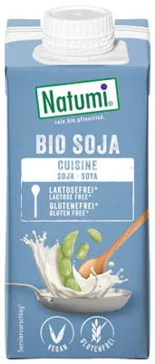 KREM SOJOWY DO GOTOWANIA I PIECZENIA BEZGLUTENOWY BIO 200 ml - NATUMI