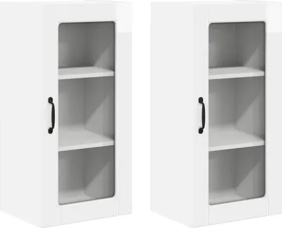 Produktbild von Geschirrspülerfront Lucca 2 pcs Hochglanz Weiß 40 x 31 x 80 cm