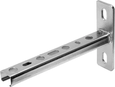 Produktbild von ASW Schienenkonsole 533850 500 mm, Profil 38/40 x 2.0 mm, Stahl verzinkt