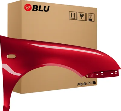 Produktbild von BLU Kotflügel Passend für Volkswagen Bora 1J1 1J6 LC3K Rechts Rot CanyonRot | 1998-2005 | Vorderseite Vorne | Lackiert | Einbaufertig
