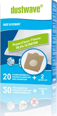 Produktbild von 40 Staubsaugerbeutel + 4 Filter passend für Kärcher - VC 6100 / VC6100 von dustwave®   Germany