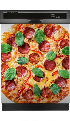 Produktbild von Magnete Dekorative 60x70 cm Küche Magnetmatte Spülmaschine - Peperoni Pizza