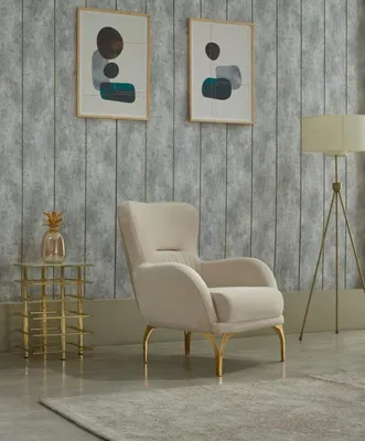 Produktbild von Sessel Polstersessel Wohnzimmer Einsitzer Stoff Beige Sitzer Luxus