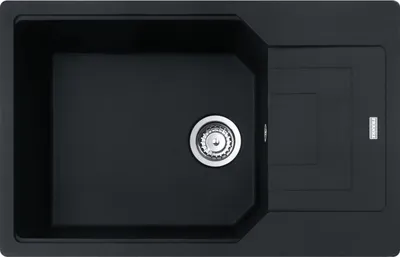 Zdjęcie produktu dla Franke Maris Urban zlewozmywak do zabudowy Fragranit UBG 611-78 XL Czarny Mat pokrętło ze stali szlachetnej od 60 cm 114.0682.566
