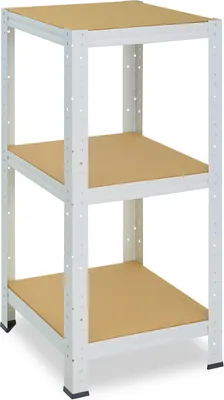 Zdjęcie produktu dla shelfplaza HOME 90x60x60 cm regał do dużych obciążeń w kolorze biały z 3 półkami i udźwigiem 175 kg na półkę