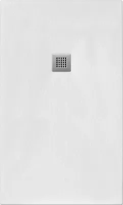 Immagine prodotto di Piatto doccia 75X80 cm Vulcano Line Slim White in resina sintetica e polvere di marmo con scarico libero - FRASCIO