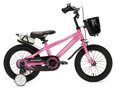 Imagen del producto de Bicicleta BMX para niños, modelo Generation, de 14 pulgadas, color rosa, para niños de 3 a 5 años